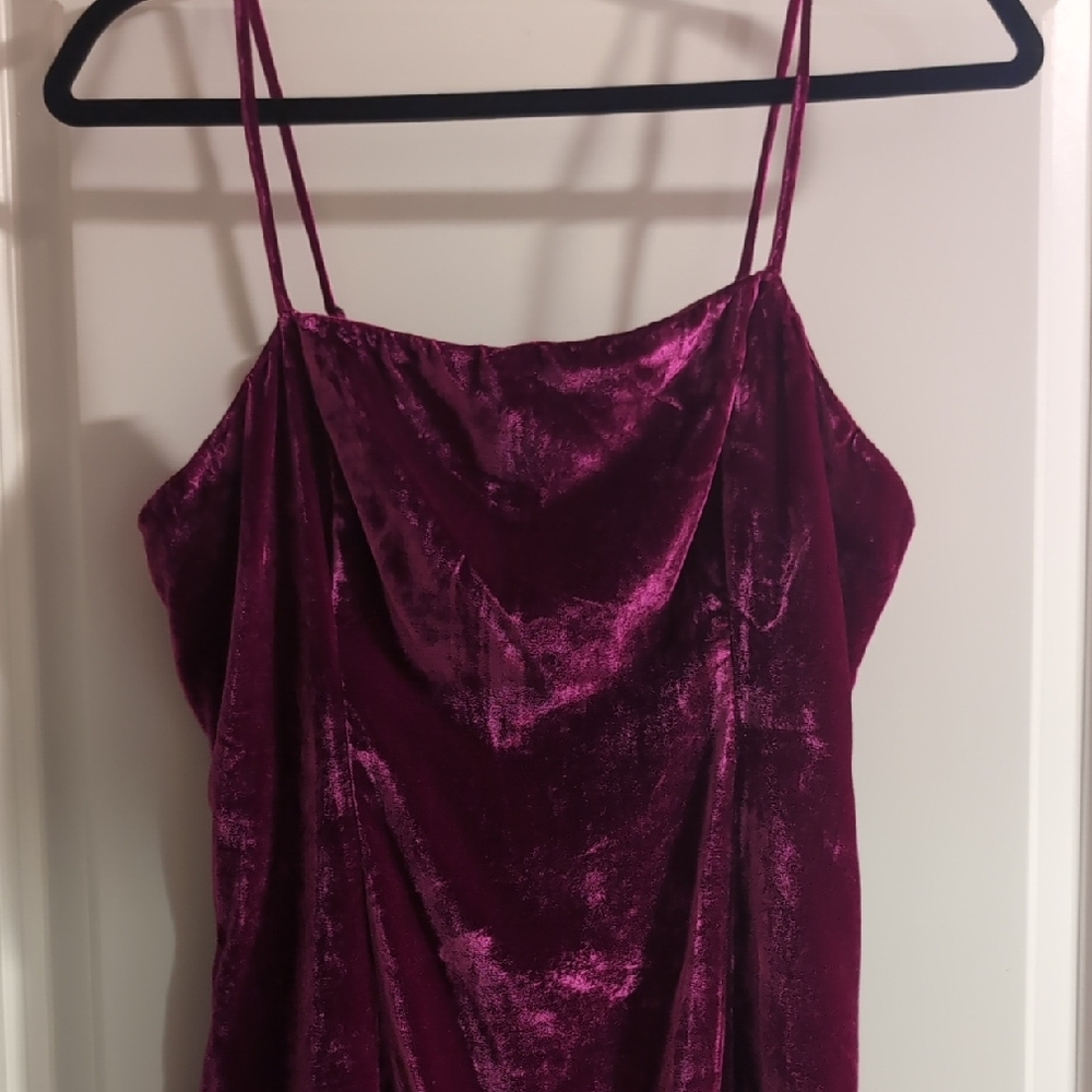 NWT Maeve Velvet Mini Dress - Rich Berry (Pink Undertones) Size L 💅💖
